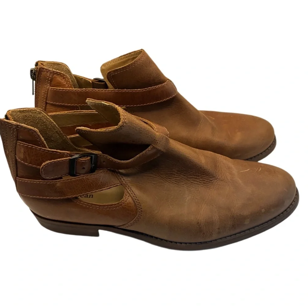 L.L. Bean Westport Sandalized Nubuck Leather Boot Brown Size 11